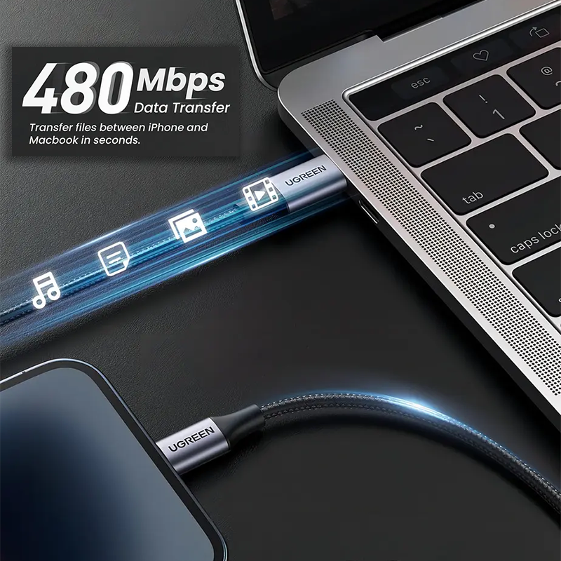 UGREEN Cable USB C a Lightning Carga Rápida 240W